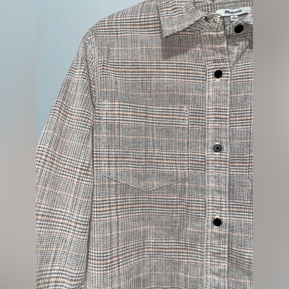 Madewell Classic Ex-Boyfriend Dermott Plaid Casual Button Down Medium NWT - Picture 6 of 10